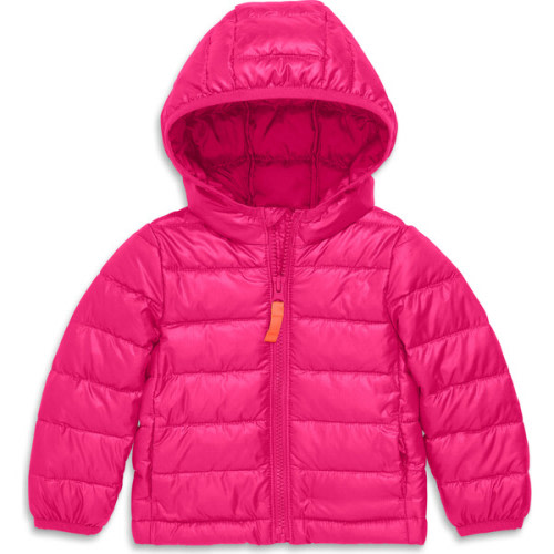 Baby Lightweight Puffer Jacket, Fuchsia - Primary | Maisonette