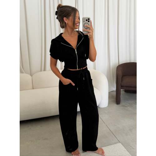 Elise Knit Set in Black