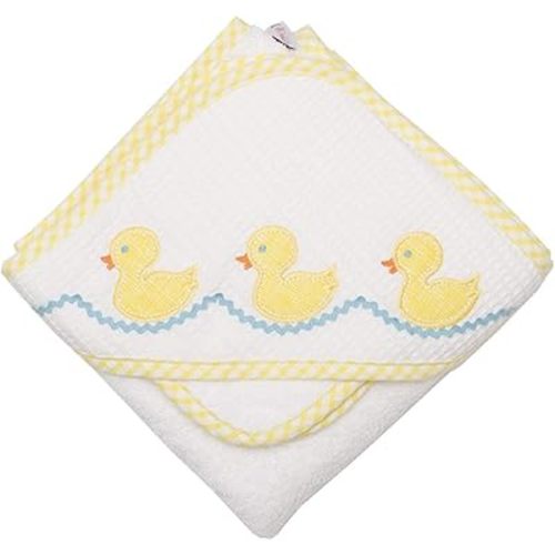 Hooded Towel and Washcloth (Yellow Duckie)