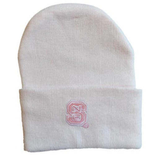NC State Wolfpack Pink Block S Newborn Knit Hat – Red and White Shop
