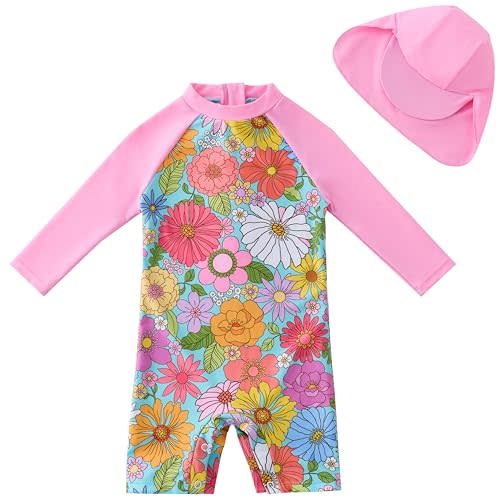 UMELOK Baby Girl Swimsuit Infant UPF 50+ Bathing Suit Size Months