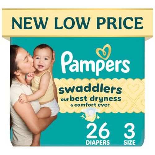 Pampers Swaddlers Sensitive Disposable Diapers - Size 3 - 26ct