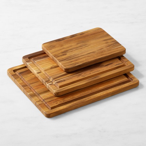 Williams Sonoma Cutting & Carving Boards, Set of 3, Teak