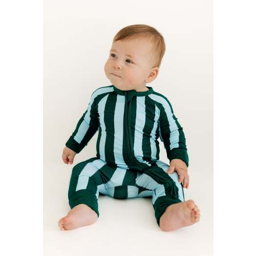 Nash Stripe Zipper Romper