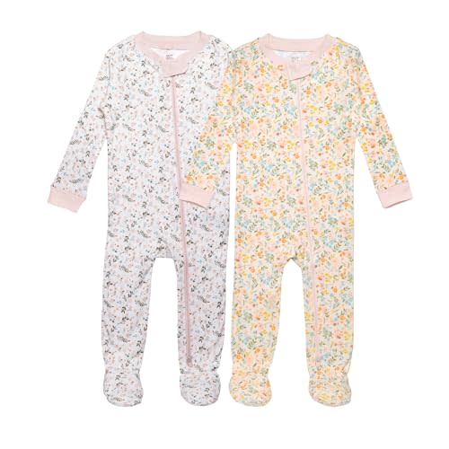 2 Pack Pajamas, Double Zipper Footies, Cotton Baby Pajamas, Baby Sleepers Baby Essentials