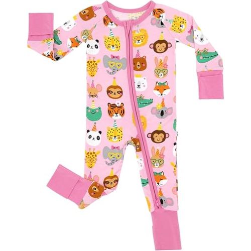 Little Sleepies Pajamas for Baby Boys & Girls, Viscose from Bamboo Baby Pajamas, Preemie & Newborn Sleepers, 2-Way Zipper PJs