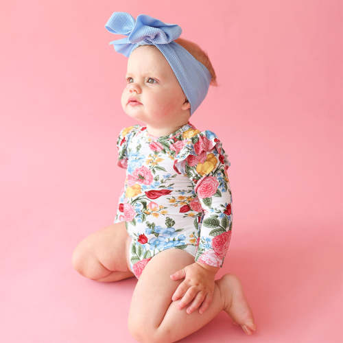 Rubina Long Sleeve Ruffled Bodysuit