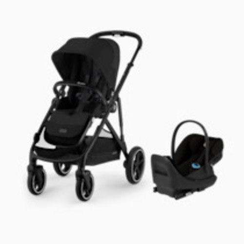 Cybex Gazelle S Stroller + Cloud G Pro Travel System - Black Frame/Moon Black