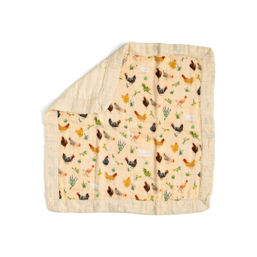 Chicken Meadows Baby Lovey Muslin Blanket - 1canoe2