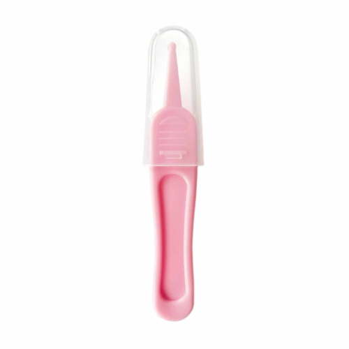 Baby Nose Cleaner Tweezers - Round-Tip Booger Tool - Portable ABS Ear/Nasal Passage Cleaning Supplies