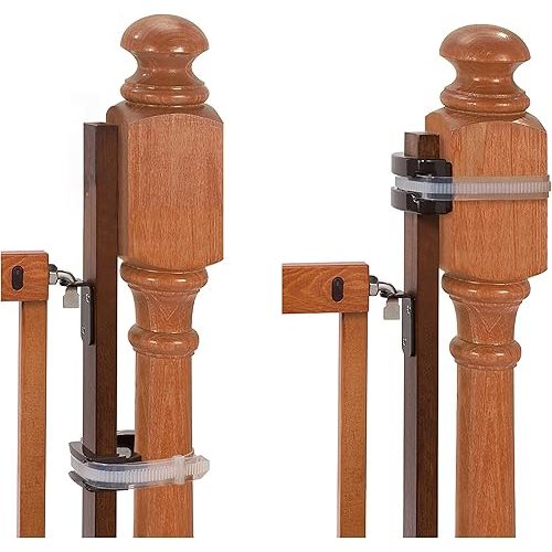 Summer Infant Banister to Banister Gate Mounting Kit - Fits Round or Square Banisters, Accommodates Most Hardware & Pressure Mount Baby Gates up to 37” Tall, Gate Sold Separately