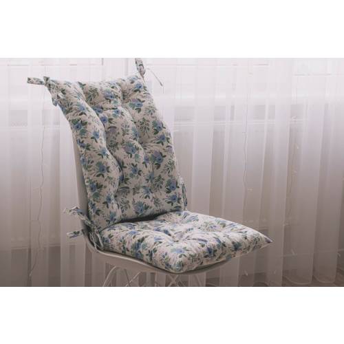 Rocking Chair Cushion Set: 100% Cotton Pads with Ties