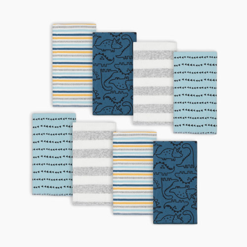 Gerber Flannel Burp Cloth (8 Pack) - Dinosaur