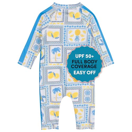 SwimZip Boys' Long-Sleeve UPF 50+ Swimsuit for Baby, Toddler, & Little Boys