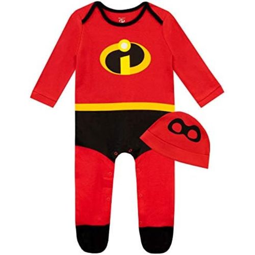 Disney Baby Bodysuit and Hat Set | The Incredibles Baby Clothes | Newborn Onesies