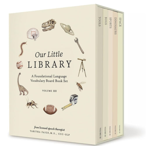 Our Little Library Vol. 3: Dinosaurs, Space, Tools, Bugs, and Sports Board Book Set for Boys & Girls (Tabitha Paige Children's Book Series)