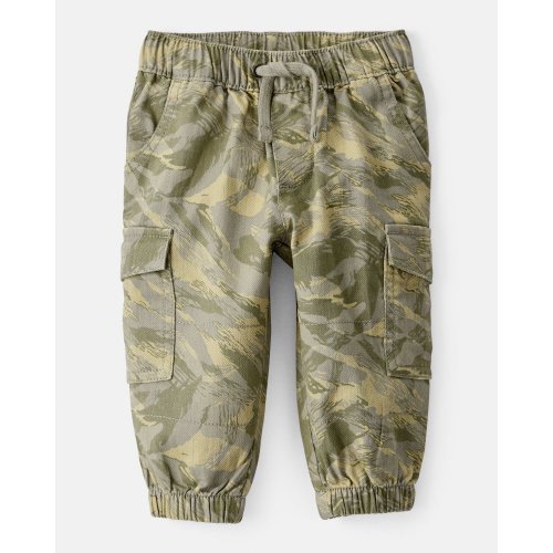 Baby Boy Cotton Twill Pull-On Cargo Joggers - Camo - Carter's | Carter's