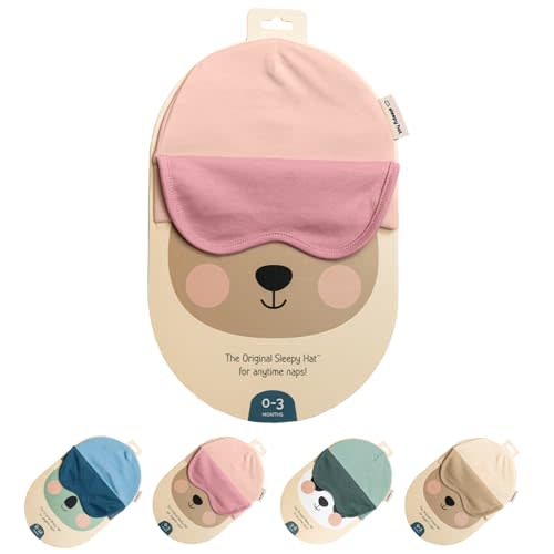 Sleepy Hat The Original Baby Sleep Mask & Soft Eye Shade – Newborn, Sun Hat & Beanie – Travel & Baby Gifts