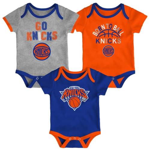 Newborn & Infant New York Knicks Outerstuff Born To Ball 3-Pack Bodysuit Set