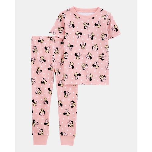 Toddler Girl Minnie Mouse Snug Fit Cotton 2-Piece Pajamas - Pink | Carter's