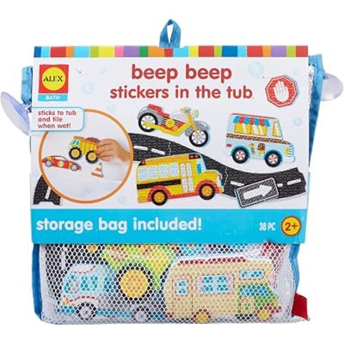 Alex 200103-1 Bath Barnyard Stickers in The Tub, Multicolor Kids Bath Activity