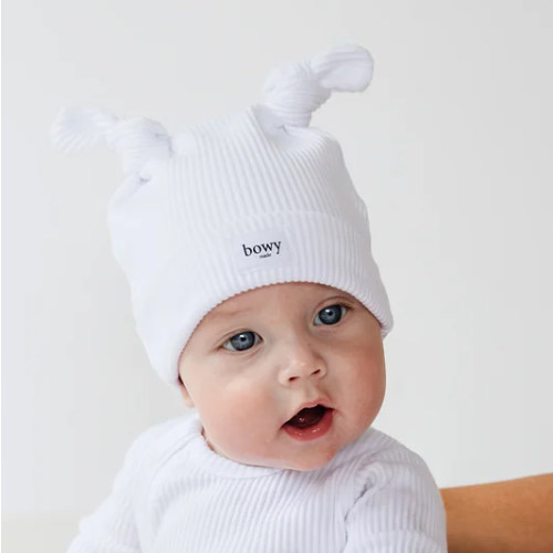 Double Knot Beanie - White
