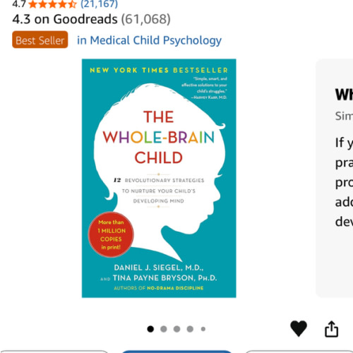 The Whole-Brain Child: 12 Revolutionary Strategies to Nurture Your Child's Developing Mind