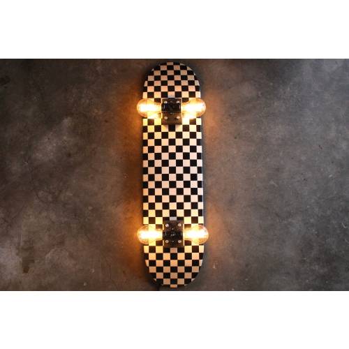 Skateboard Lamp Checkerboard