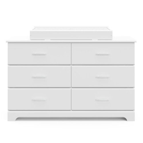 Storkcraft Brookside 6 Drawer Dresser with Nest Topper and Change Pad Nursery Set & Reviews | Wayfair