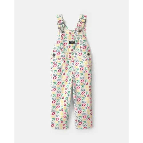 Toddler Alphabet Overalls - White - OshKosh B'gosh | Carter's