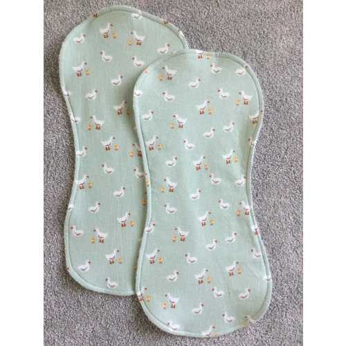 Ducklings Farm Theme Burp Cloths, Cotton Flannel Baby Gift Set