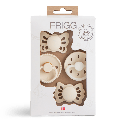 FRIGG BABY'S FIRST PACIFIER SET | CREAM (MOONLIGHT SAILING)