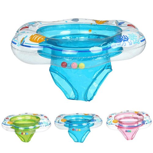 Baby Swimming Ring,Inflatable Float with Double Airbag Safety Seat,Pool Bathtub Float Infant Boys Girls Summer Pool,Training Aid PVC Pool Floats for Toddlers