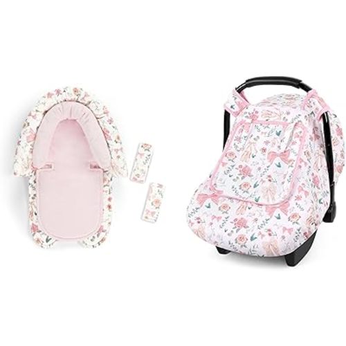 GFU Baby Car Seat Head Support for Newborn & Baby Car Seat Cover Winter