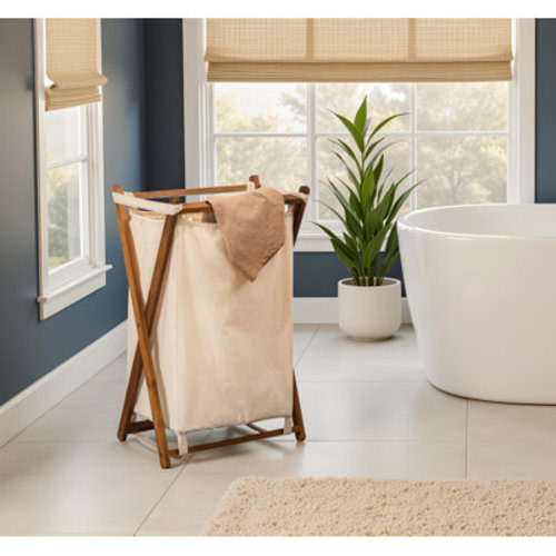 Rebrilliant X-frame Folding Laundry Hamper & Reviews | Wayfair