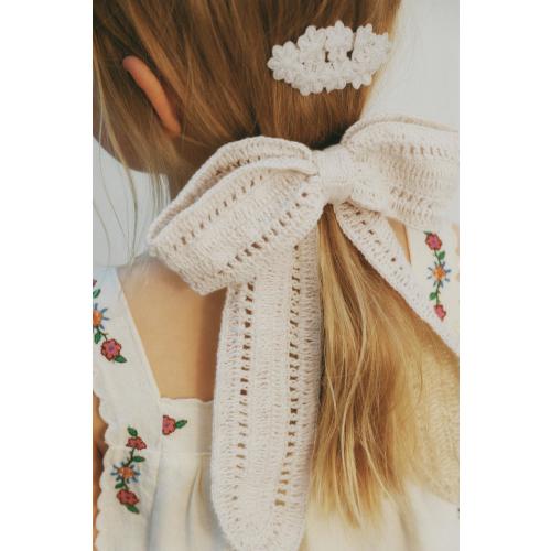 TWO-PACK OF CROCHET FLOWER CLIPS