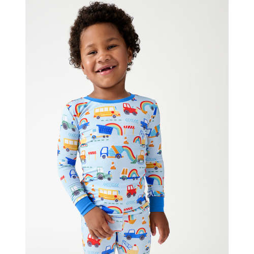 Rainbow Trucks Two-Piece Pajama Set
