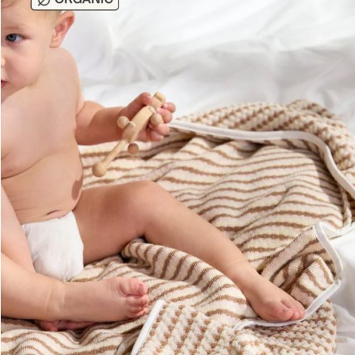 Organic Mini Mosaic Hooded Toddler Towel ( Blush and Adobe) – Parachute Home