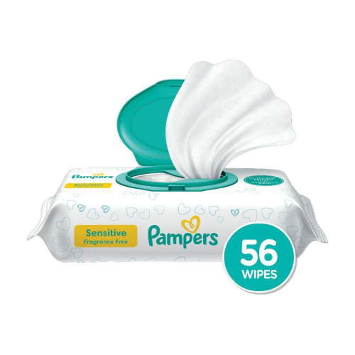 Pampers Baby Wipes Sensitive Perfume Free 1X Pop-Top, 56 Count - Walmart.ca