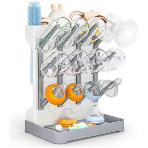 Milk Bottle Drying Rack, Nursery Bottle Dryer Stand, Baby Bottle Holder Storage Box | SHEIN USA