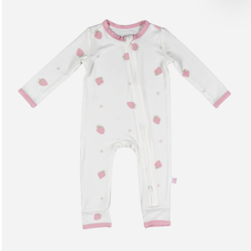 Zippered Romper (Berry Sweet) – Snuggle & Slumber