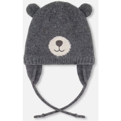 Lined Knit Hat with Ears, 18-24 M