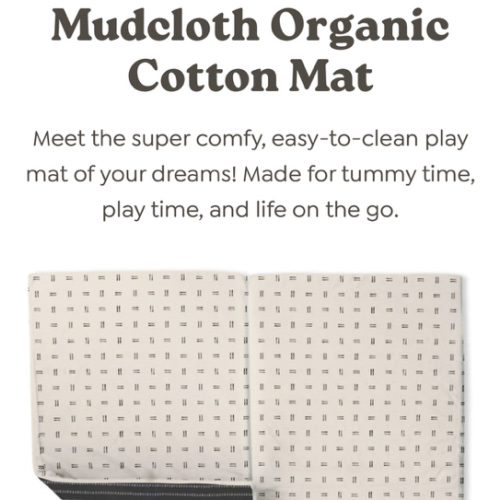 Mud Cloth Organic Cotton Mat