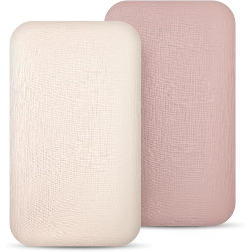 lulumoon Muslin Fitted Bassinet Sheet: Compatible with Most Bedside Sleeper