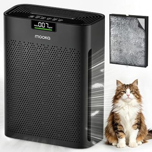 MOOKA Air Purifier for Home Bedroom Large Room up to 2200 Ft², HEPA Filter