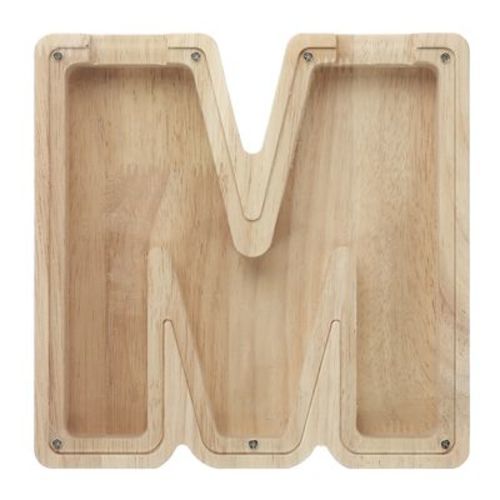 Unique Bargains Wooden Alphabet Money Saving Box Party Decorative Bank