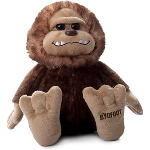 The Petting Zoo Bigfoot Boy Stuffed Animal Plushie, Gifts for Kids, Wild Onez Wildlife Animals, Zoologee Bigfoot Ape Plush Toy, 10 inches