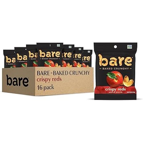 Bare Baked Crunchy, Apples Fuji & Reds, 0.53 Ounce (Pack of 16)