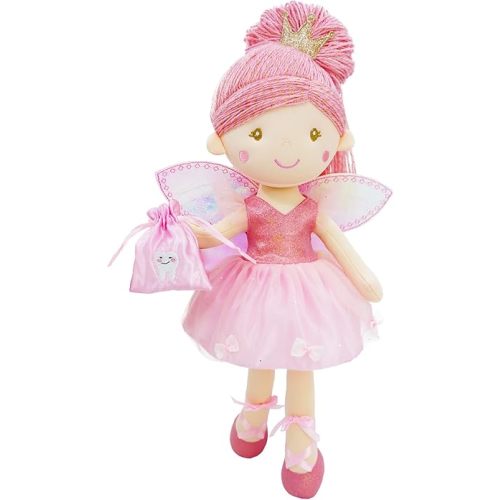 June Garden 17" Anastasia Tooth Fairy Plush Doll, Pink