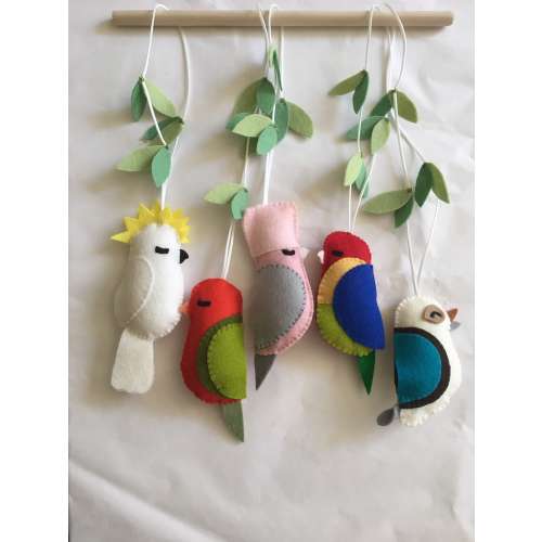 Play Gym Toys, Australian Birds, Australian Bird Door Hanger, Bird Wallhanging